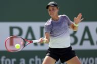Anhelina Kalinina at the 2023 BNP Paribas Open.